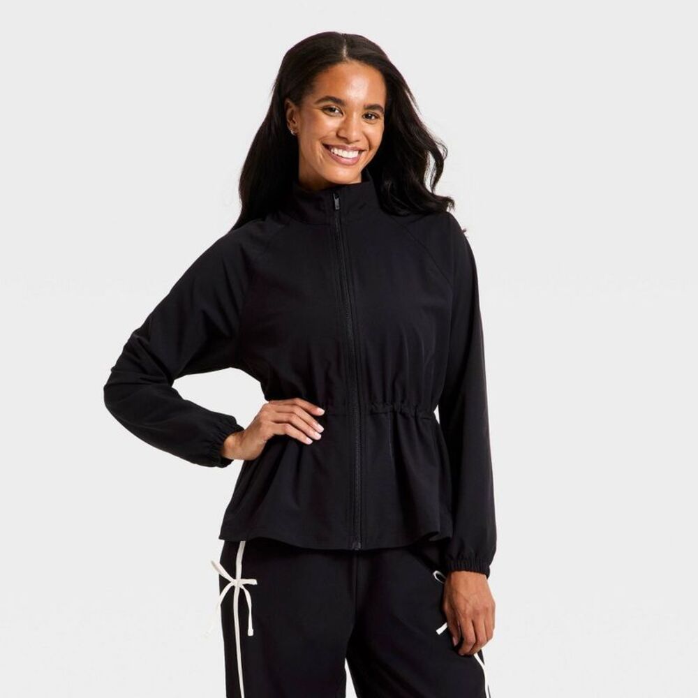 NWT Women’s Black Zip-Front Lightweight Jacket
